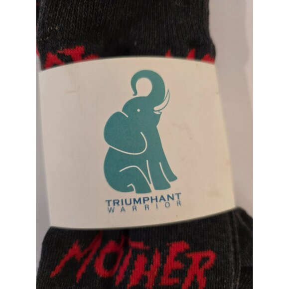 NWOT Triumpant Warrior "Mother Trucker"  Black Red Unisex Adult - Picture 5 of 8